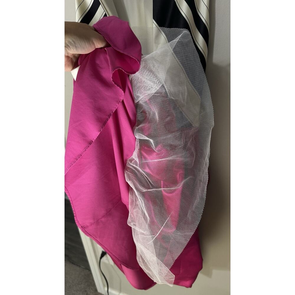 Eliza J New York Dress Size 6 Black/White Hot Pink S - Picture 9 of 10